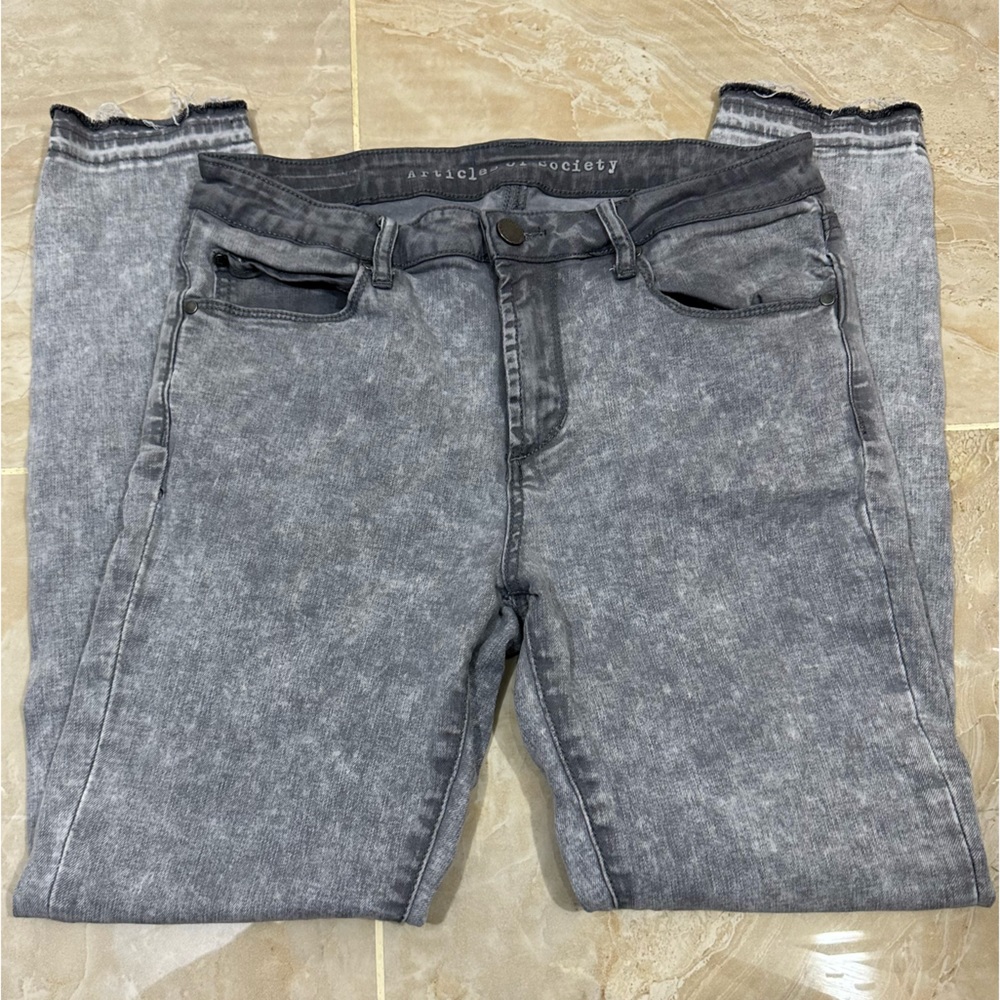 Articles of Society Carly Raw Hem Skinny Jeans